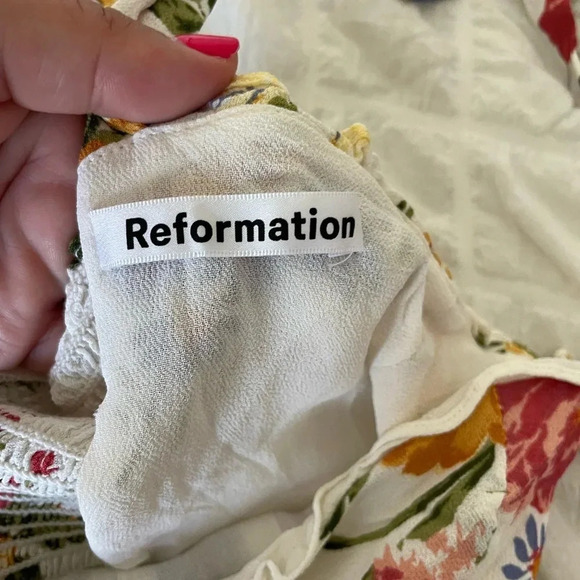 Reformation Christine floral mini dress in bouquet - Picture 8 of 13